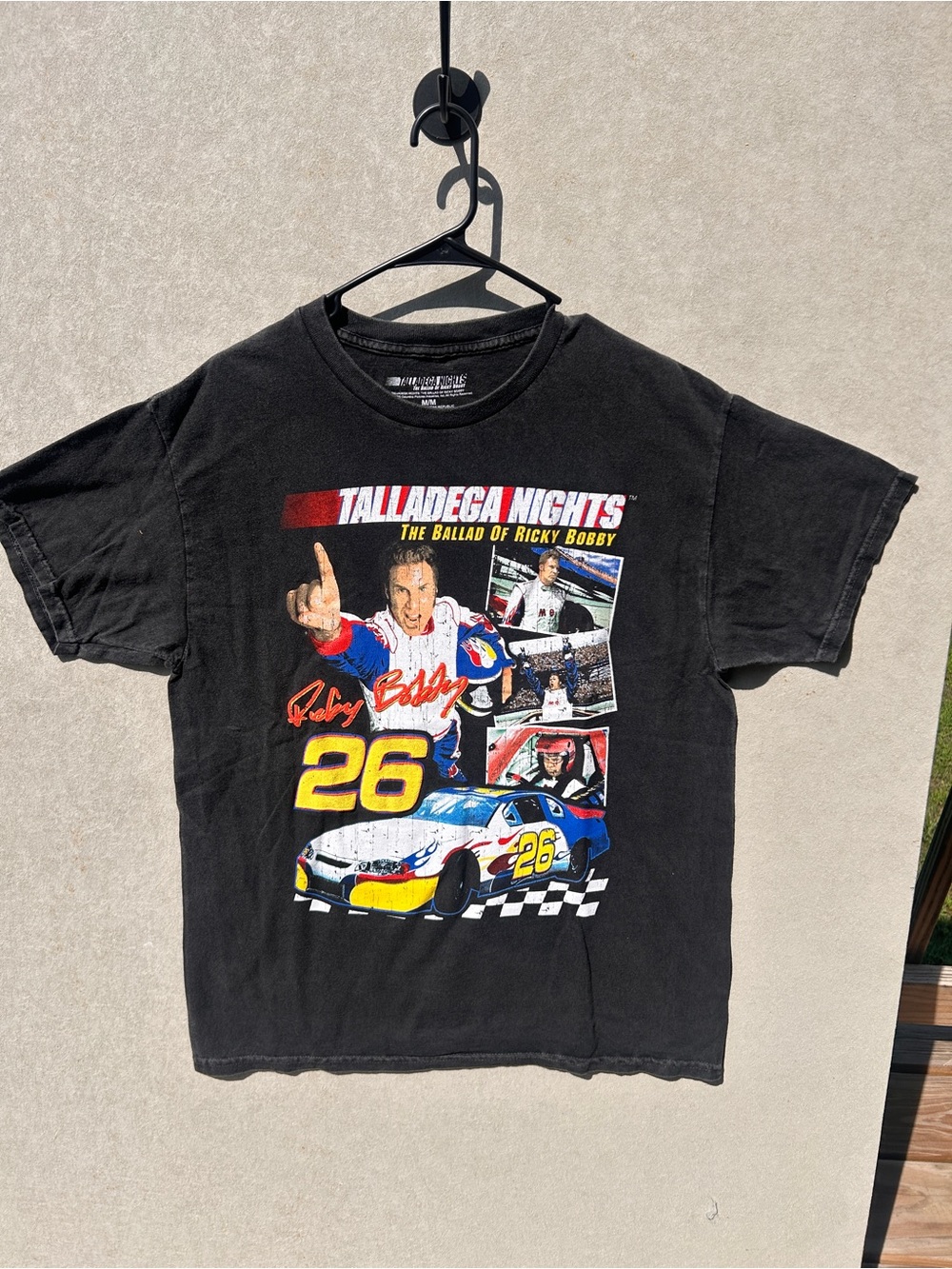 Talladega Nights Ricky Bobby 26 Black tee men’s size medium new no tags #458